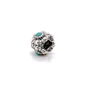 Pandora Birthday Blooms December Charm with Turquoise 790580TQ